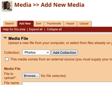 Adding New Media Adding New Media