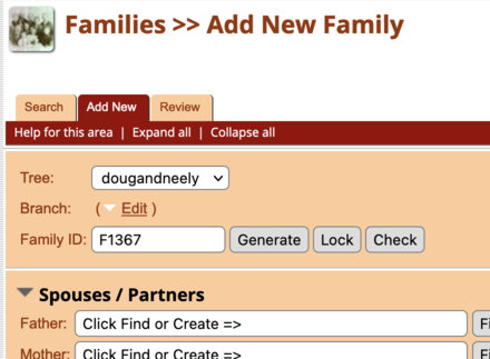 Administration of Families Administration of Families