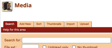 Administration: Add New Media Administration: Add New Media